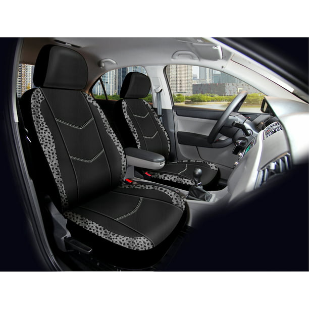 Car seat covers fit Mazda 2 black/grey  leatherette full set